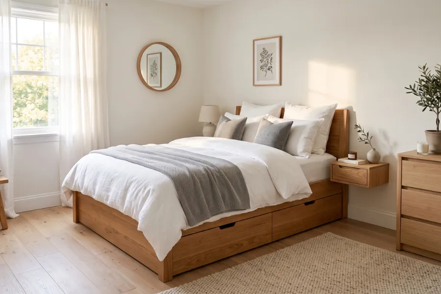 drawer storage bed