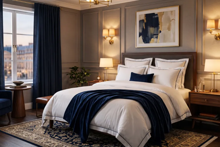 luxury hotel bedding