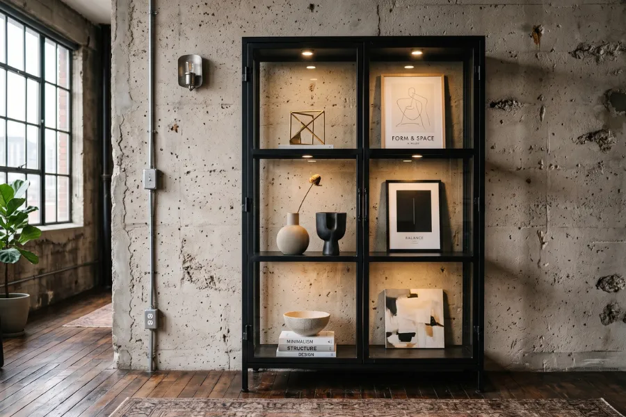 Industrial iron cabinets