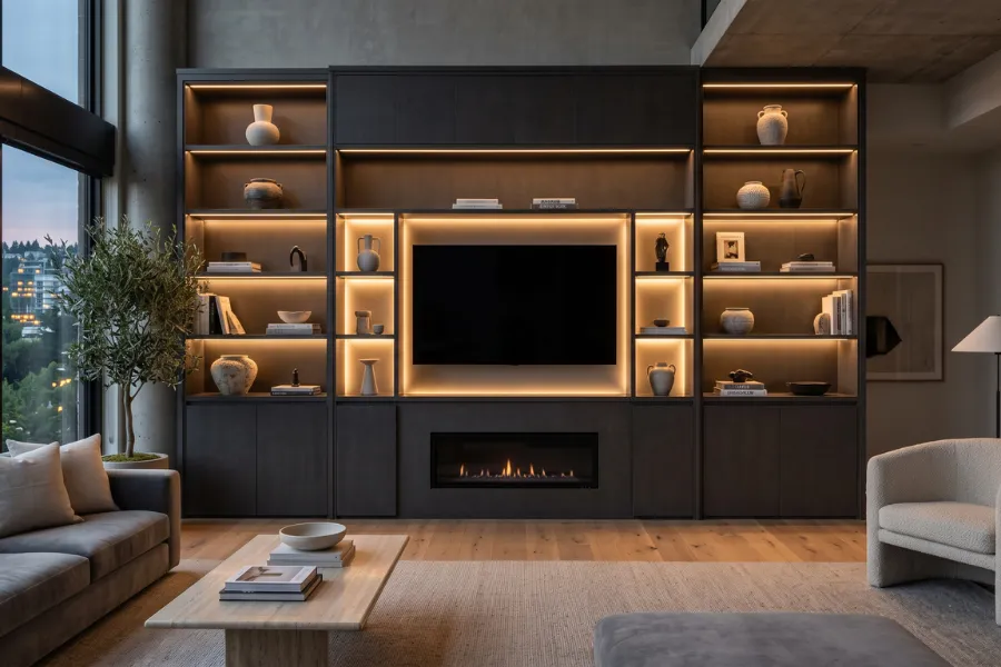 Luxury living room cabinets