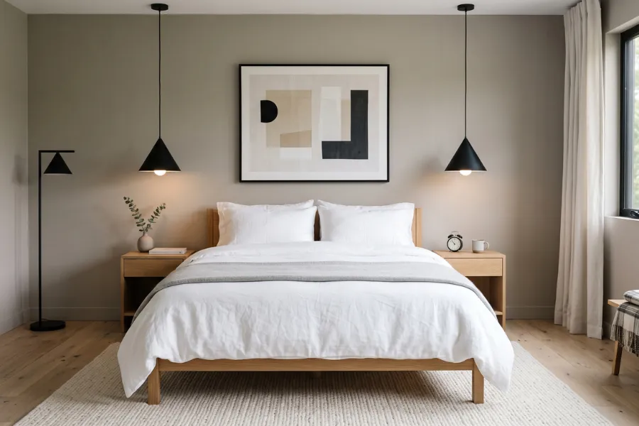 abstract bedroom art