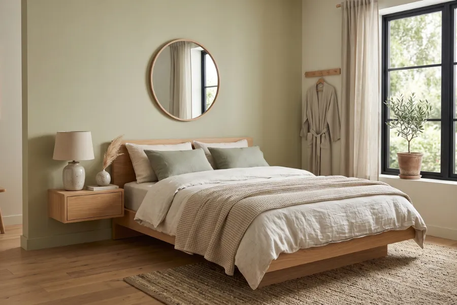 Japandi bedroom style