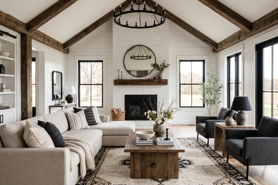 Modern farmhouse interior