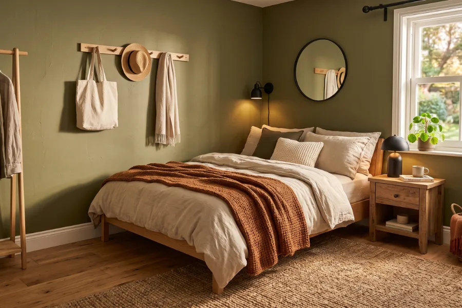 green wall hooks