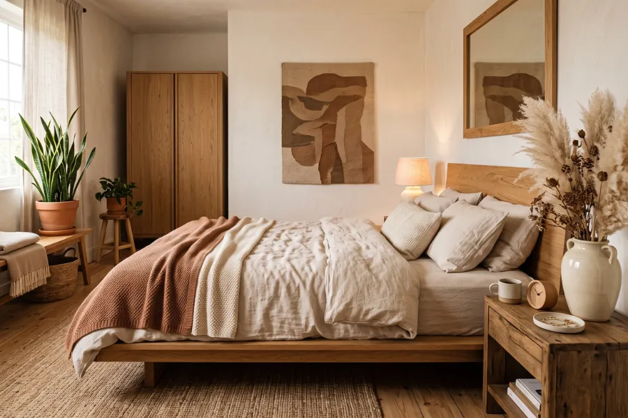 Pampas bedroom decor