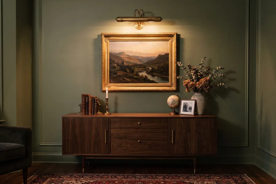 Picture light cabinets