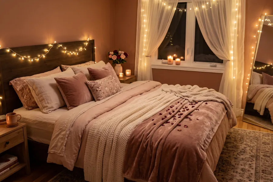 Romantic cozy bedroom