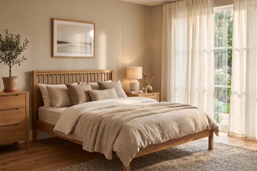 Sheer linen curtains