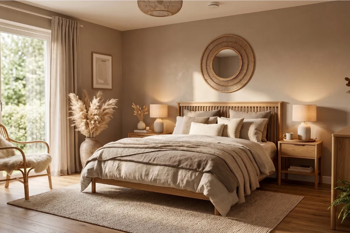 Warm bedroom aesthetic