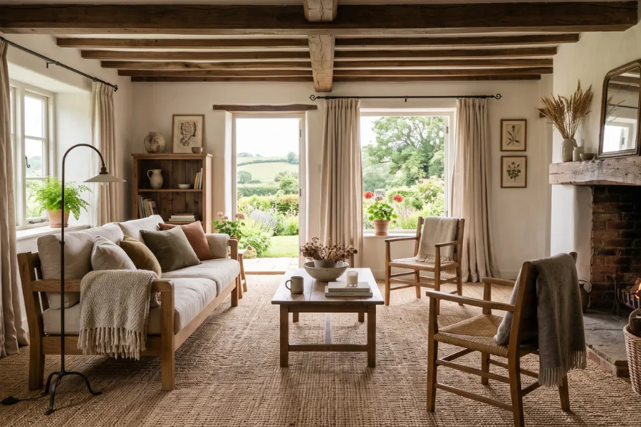 Natural fiber living carpet