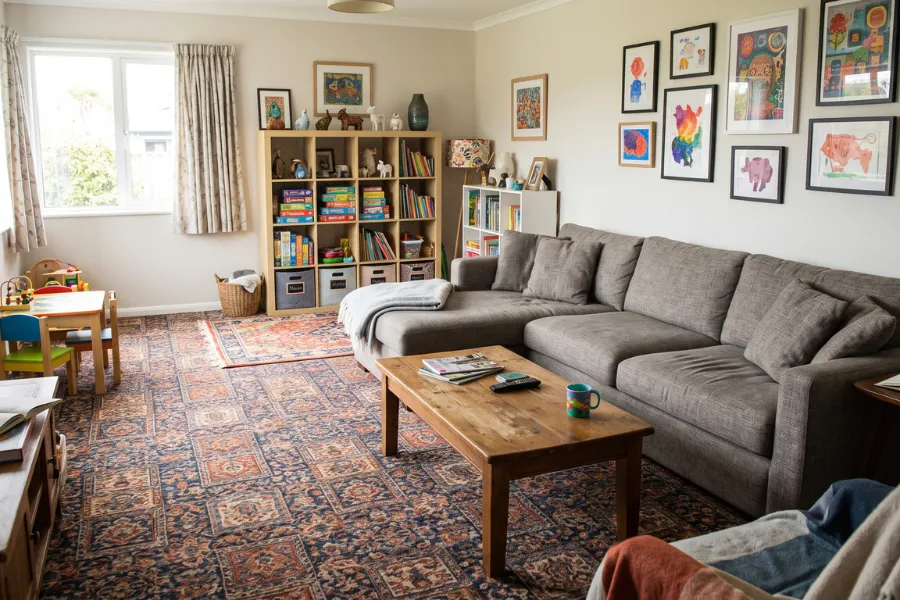 Patterned budget carpet idea