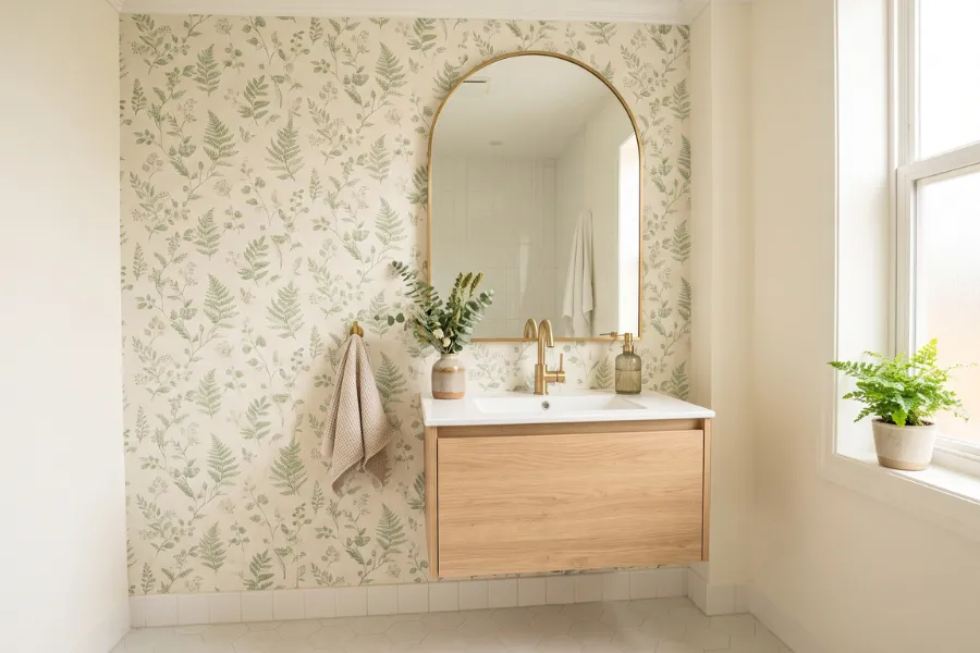 Peel stick accent wall