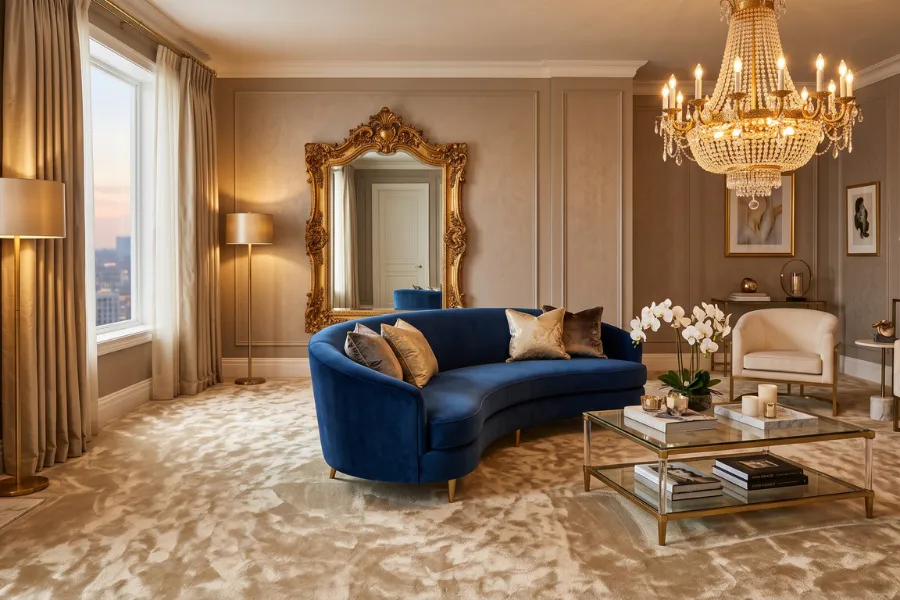 Silk blend carpet idea