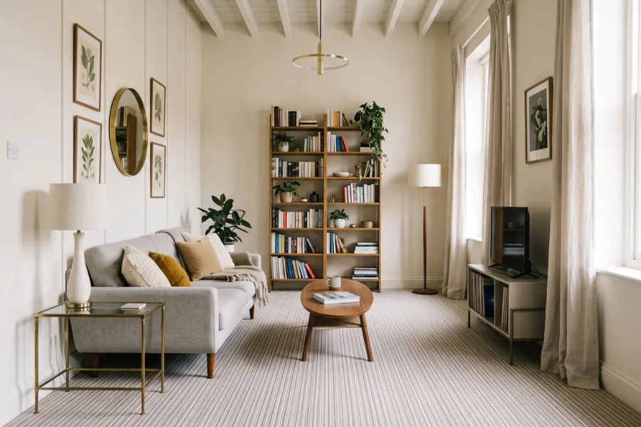 Vertical pattern carpet idea