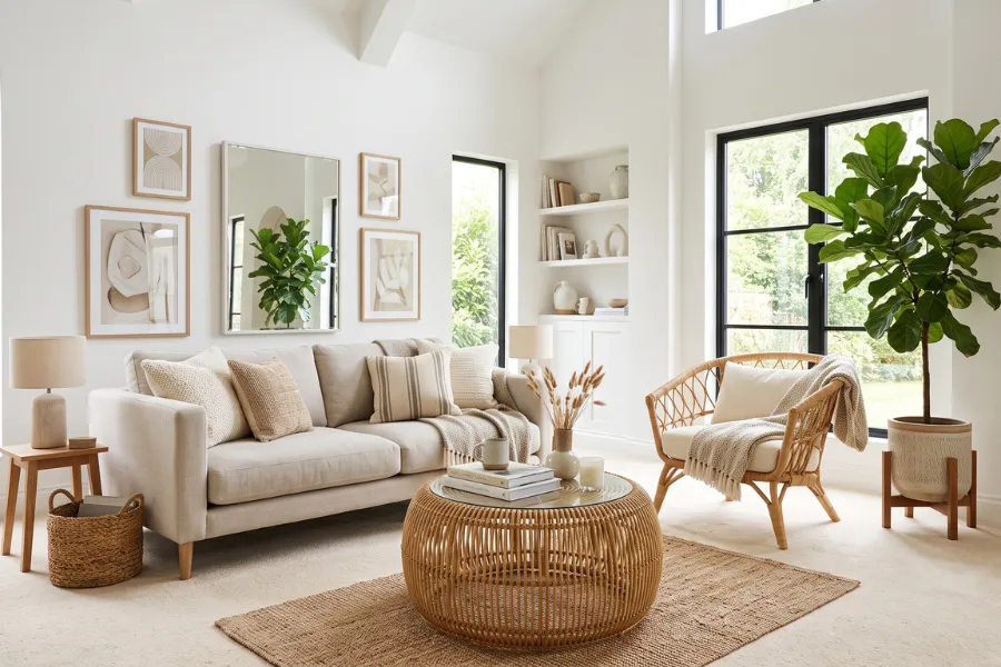 Warm cream carpet idea