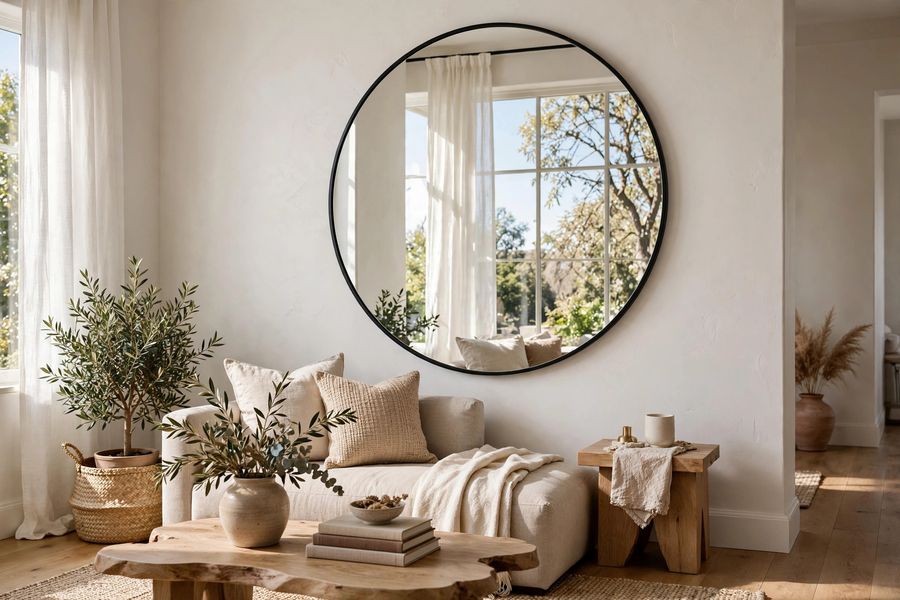 Oversized Round Mirror