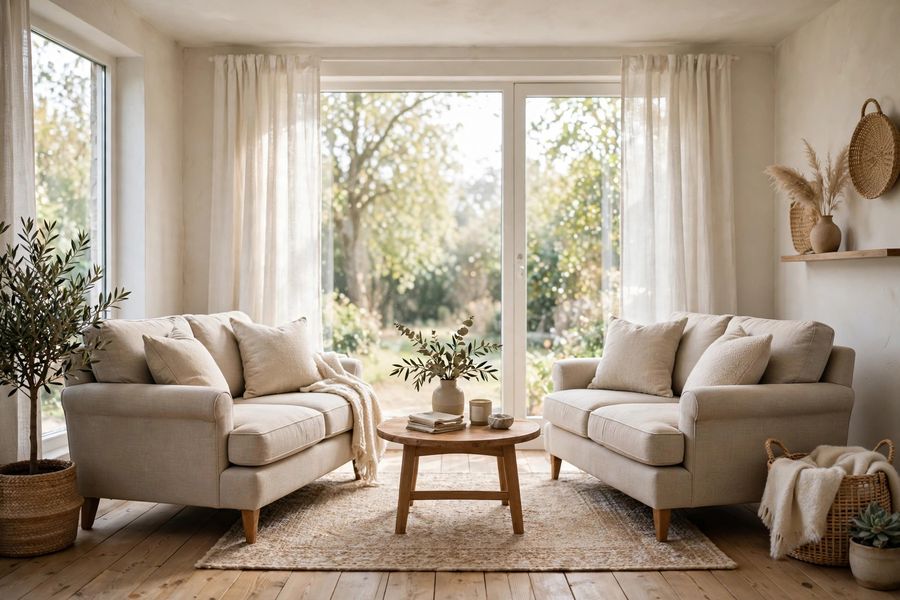 Two Small Loveseats