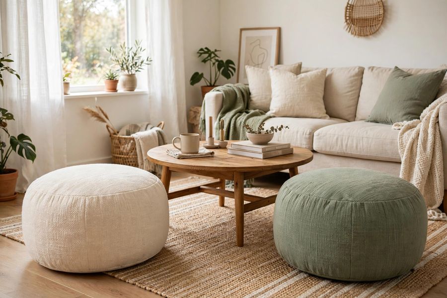 Round Poufs