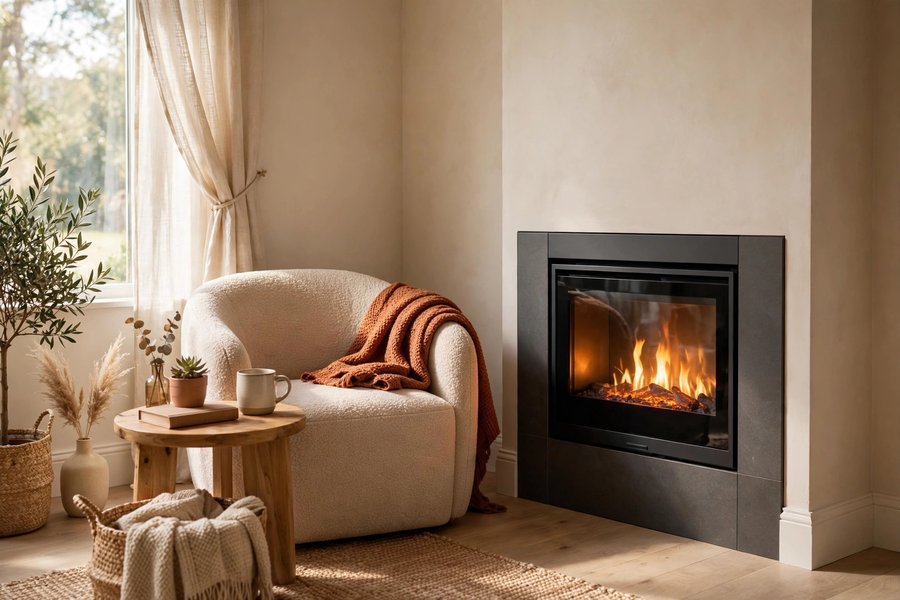 Compact Electric Fireplace