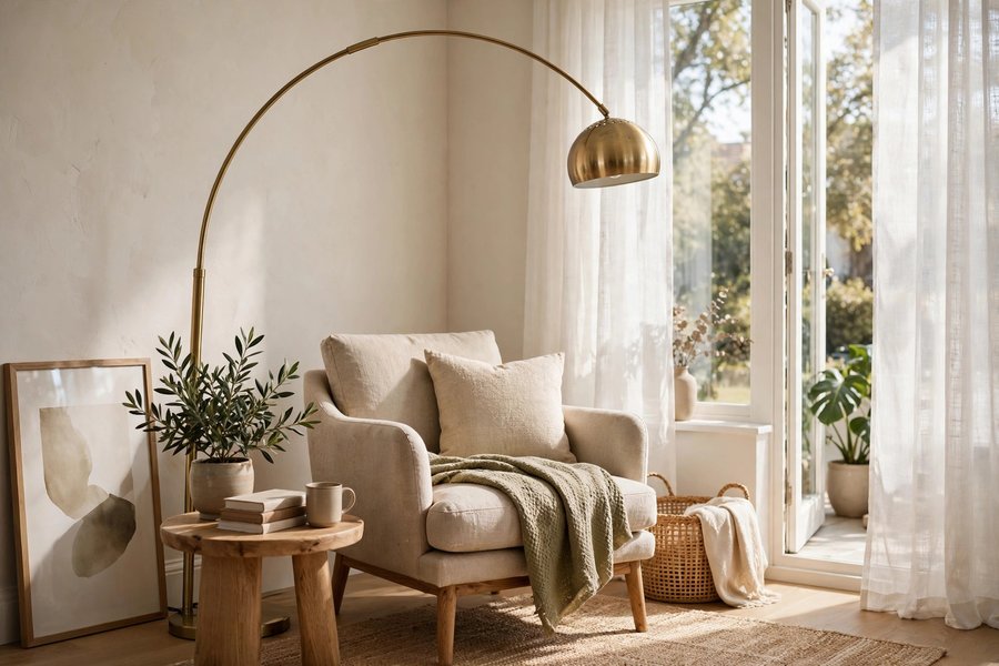 Brass Arc Lamp