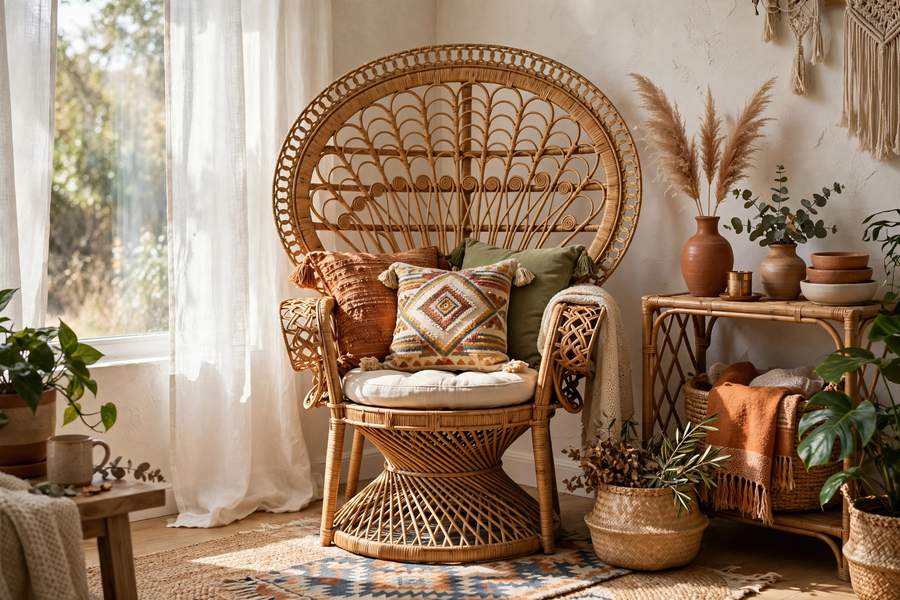 Rattan Peacock Chair