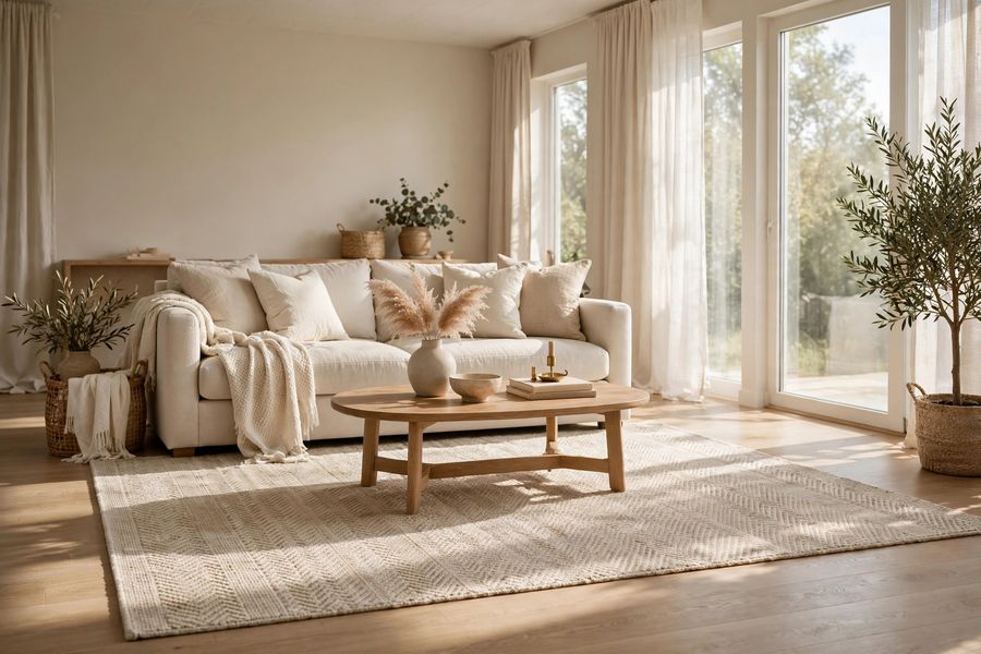 Textured Neutral Rug